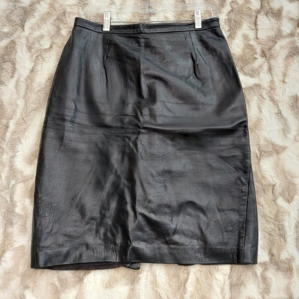 Vintage Michael Kors Leather Skirt sz 8